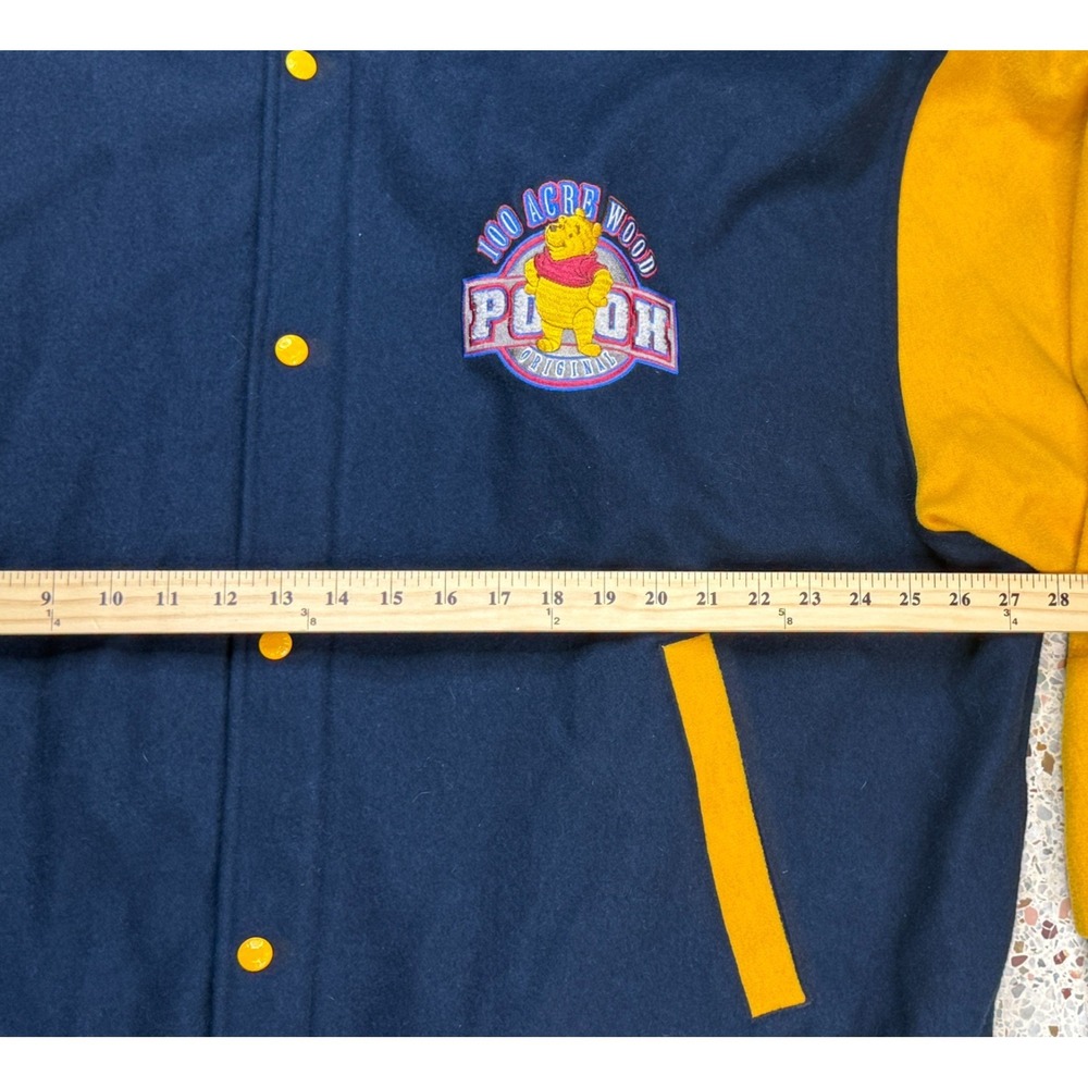 Disney Vtg Embroidered 100 Acre Wood Winnie The Pooh Bomber Jacket Size XXL - Picture 7 of 11